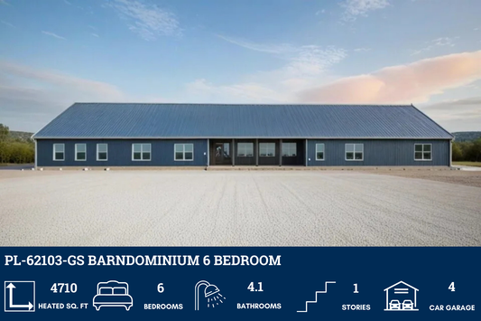 PL-62103-GS Barndominium House Plan