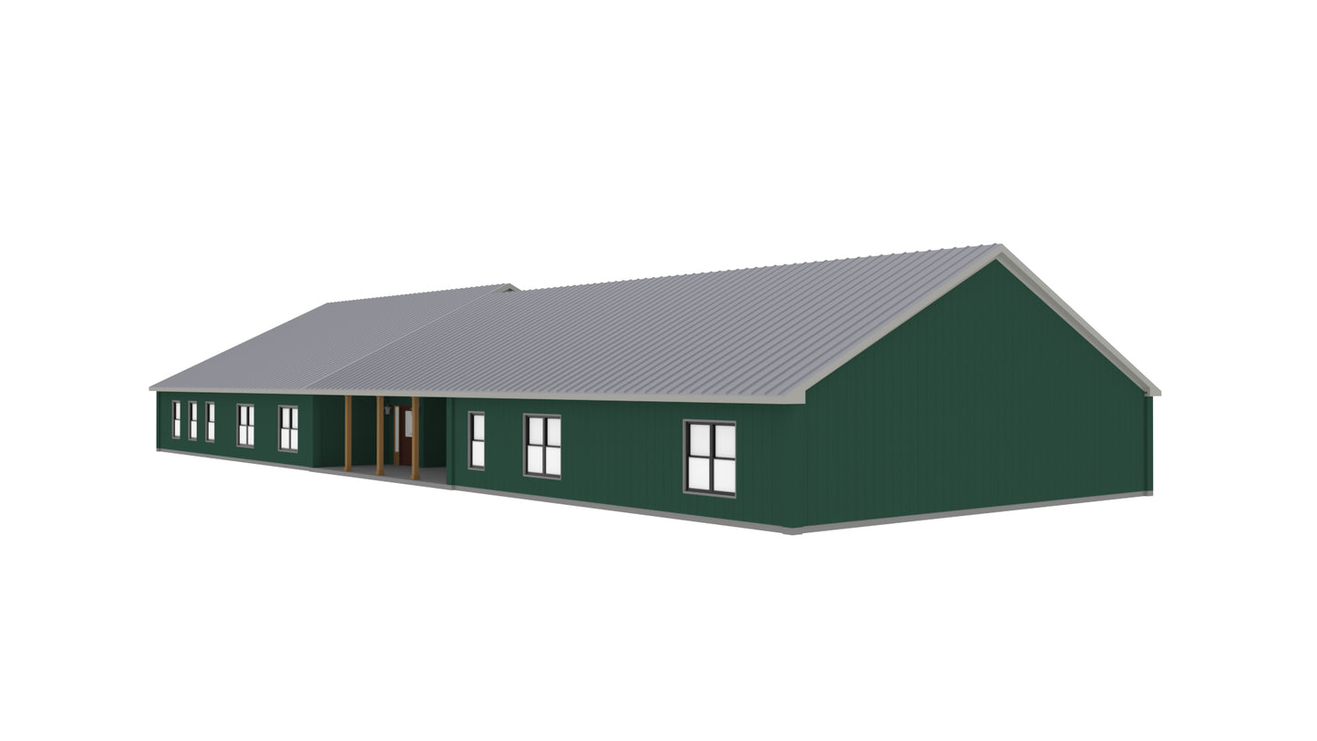 PL-62103 Willow Barndominium House Plans