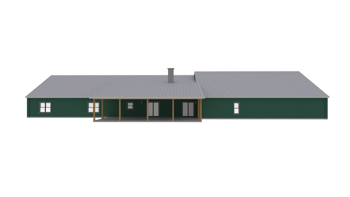 PL-62103 Willow Barndominium House Plans