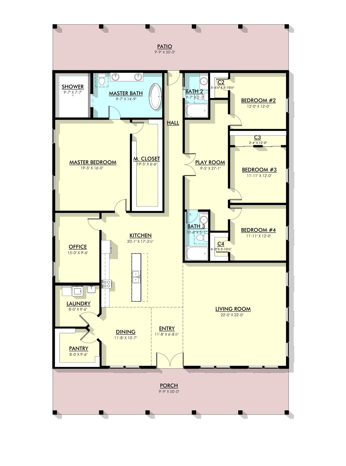 PL-62205 Whiting Barndominium House Plan