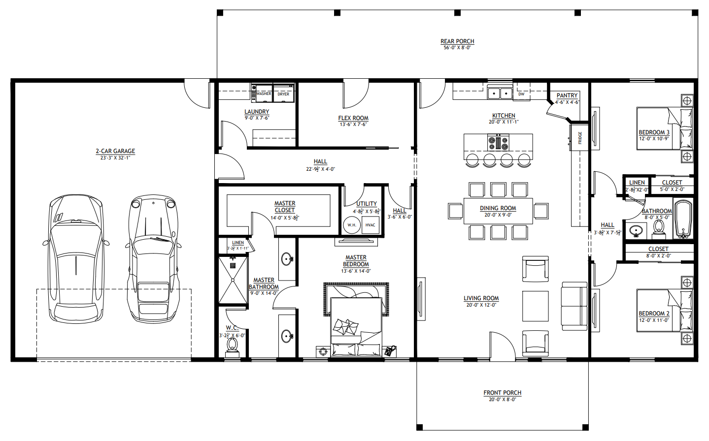 PL-62313-C Christopher Barndominium House Plan