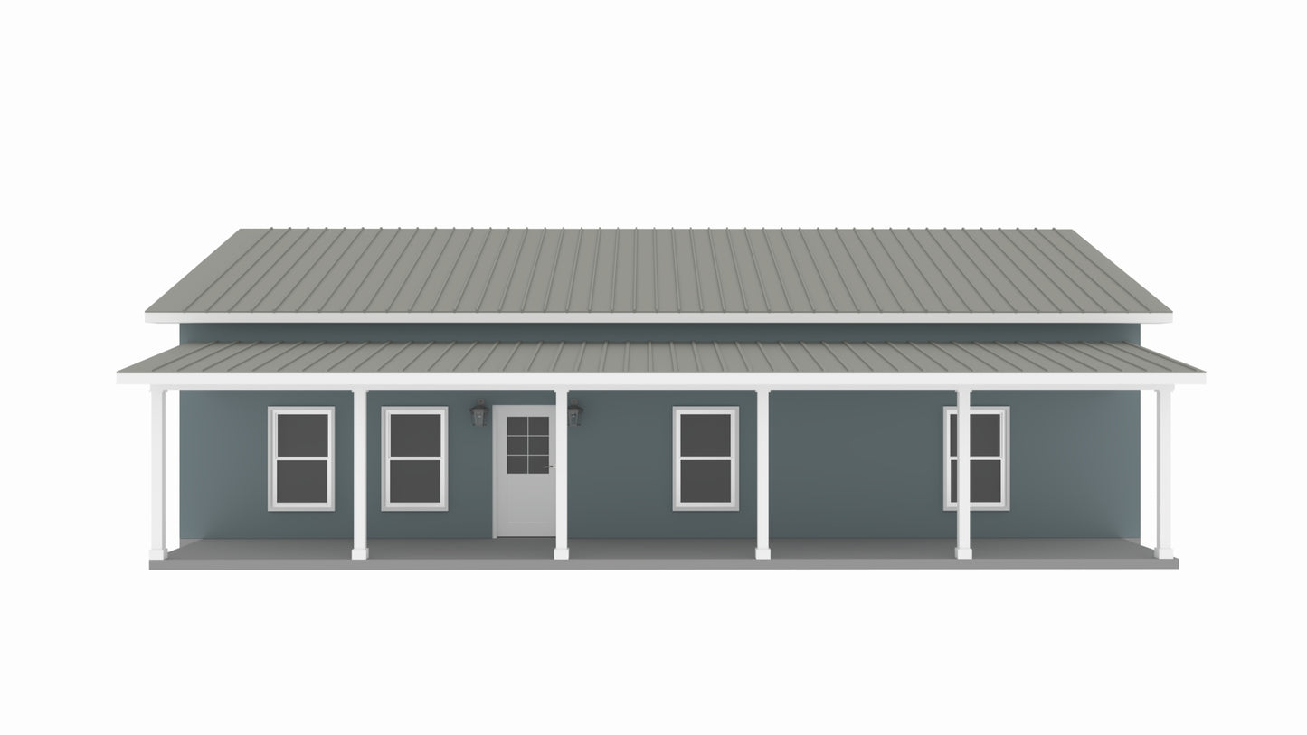 PL-62401 Blaze Barndominium House Plan