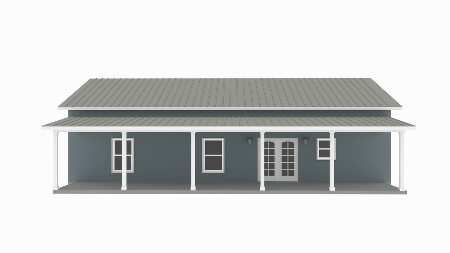 PL-62401 Blaze Barndominium House Plan