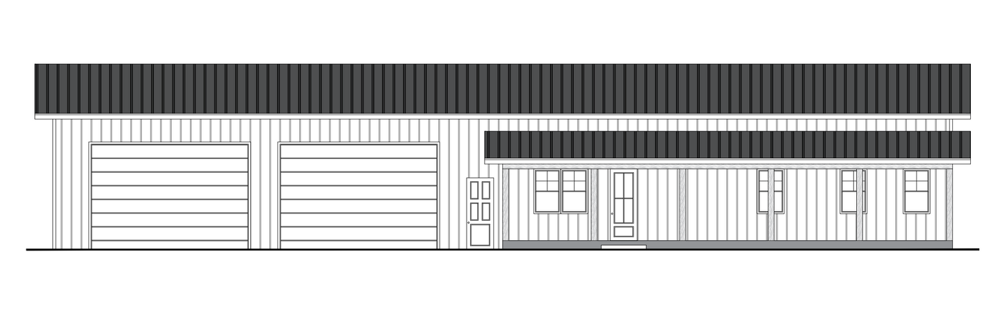 PL-62504 Cameron Barndominium House Plan