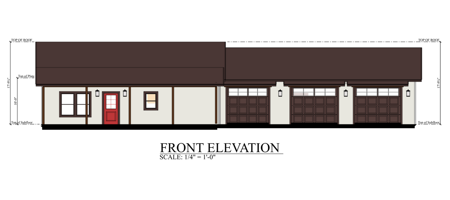 PL-62510 Jordan Barndominium House Plan