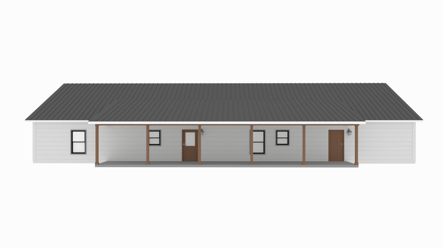 PL-62515 Isabel Barndominium House Plan