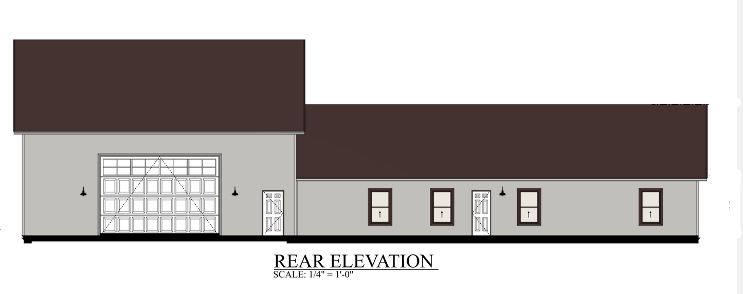 PL-62519 Walter Barndominium House Plan