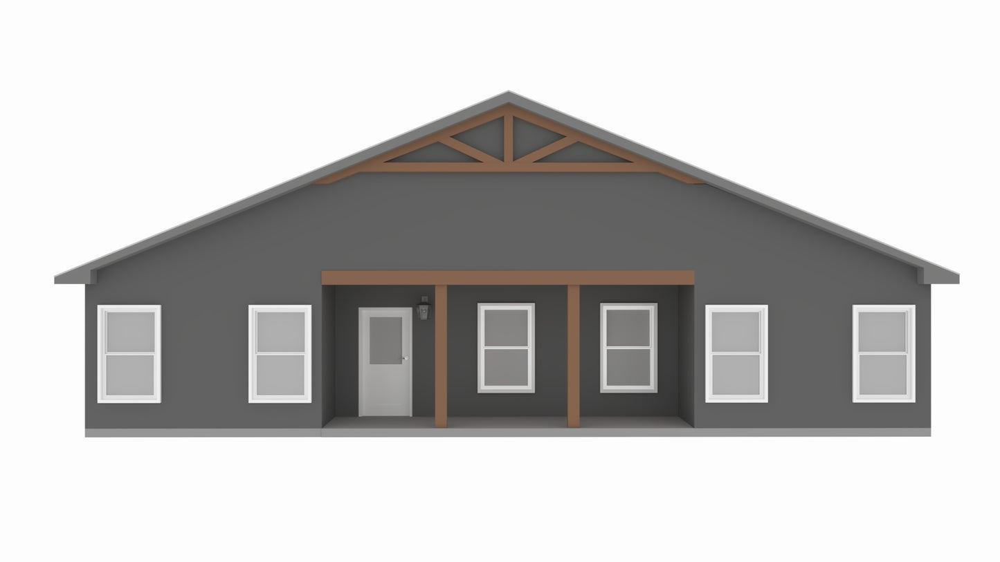 PL-62520 Amelia Barndominium House Plan