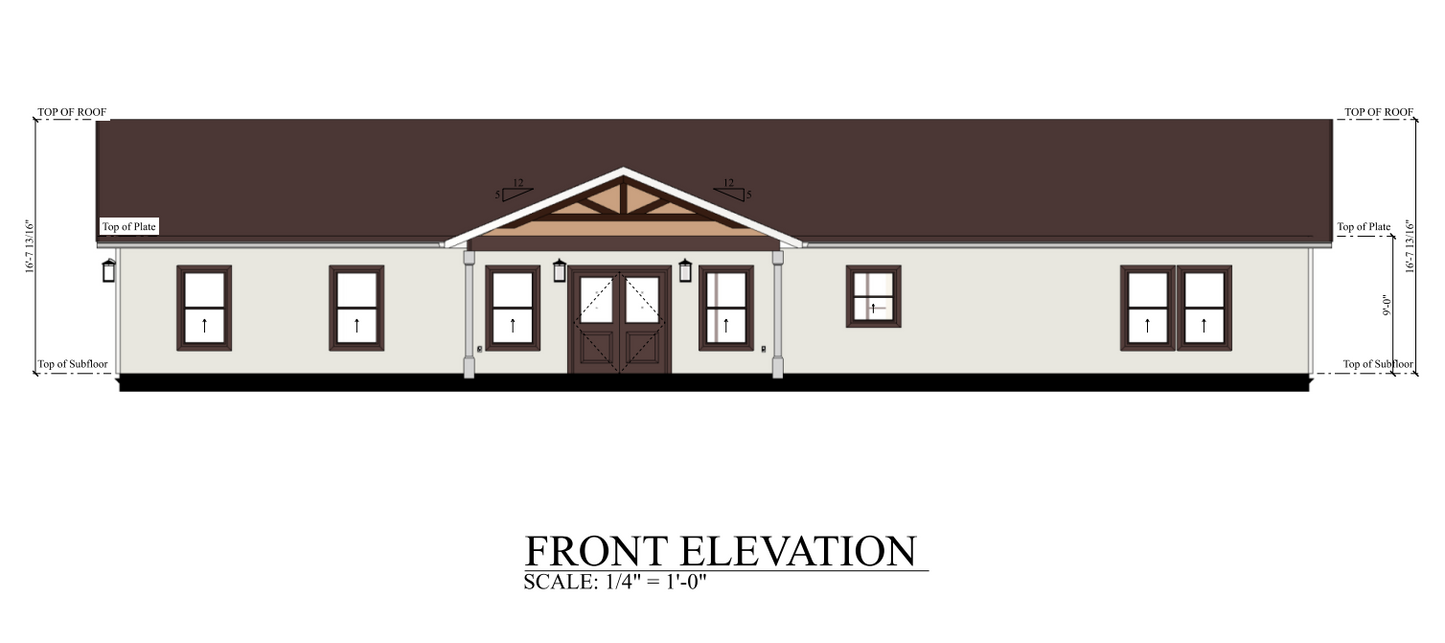 PL-62521 Neptune Barndominium House Plan