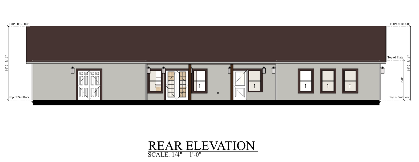 PL-62521 Neptune Barndominium House Plan