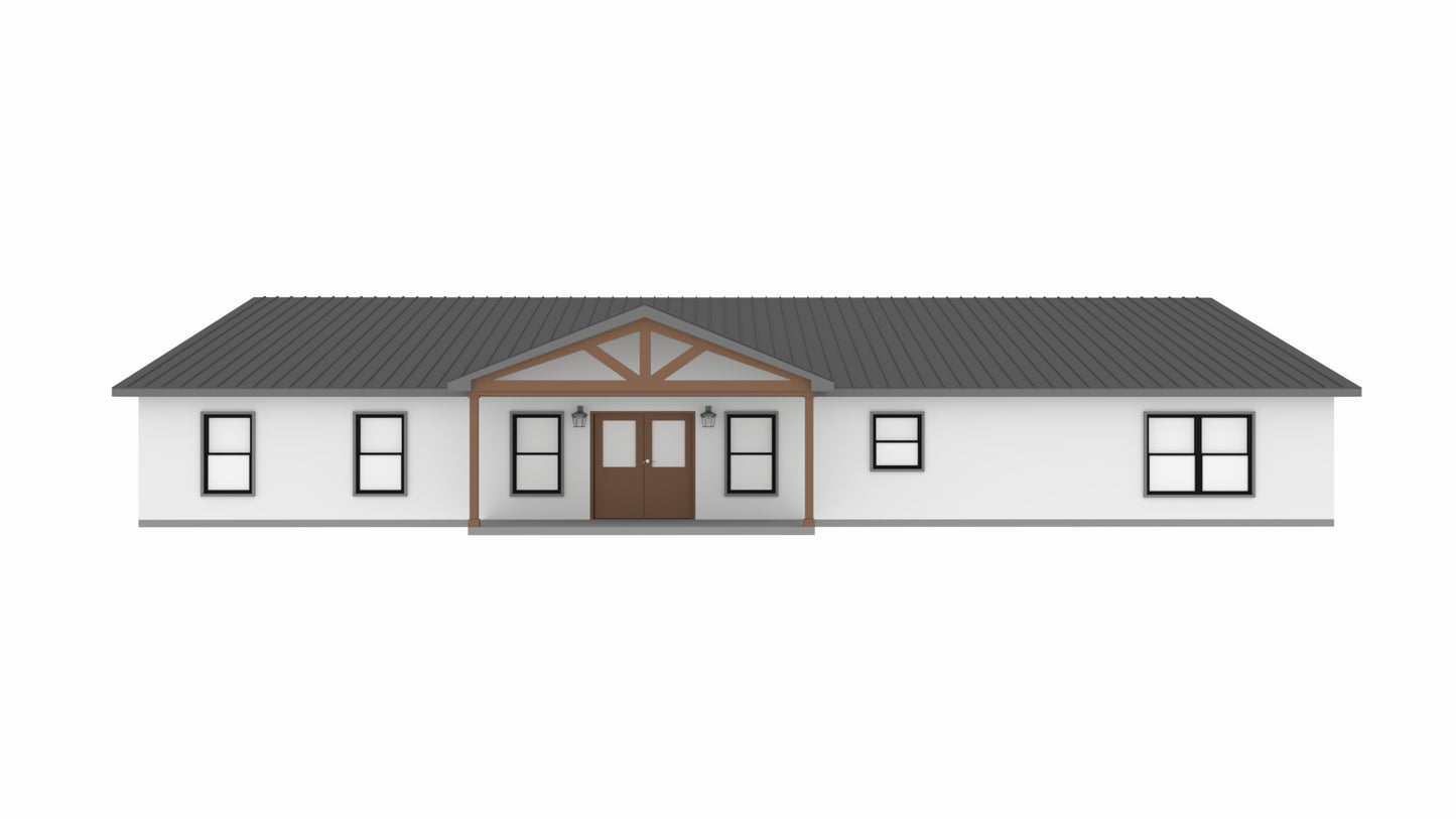 PL-62521 Neptune Barndominium House Plan