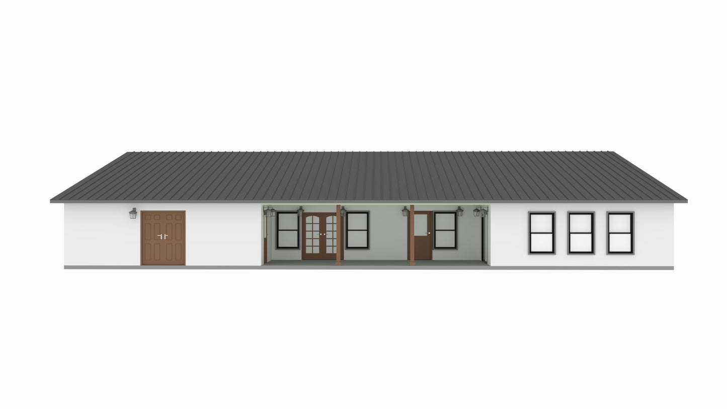 PL-62521 Neptune Barndominium House Plan
