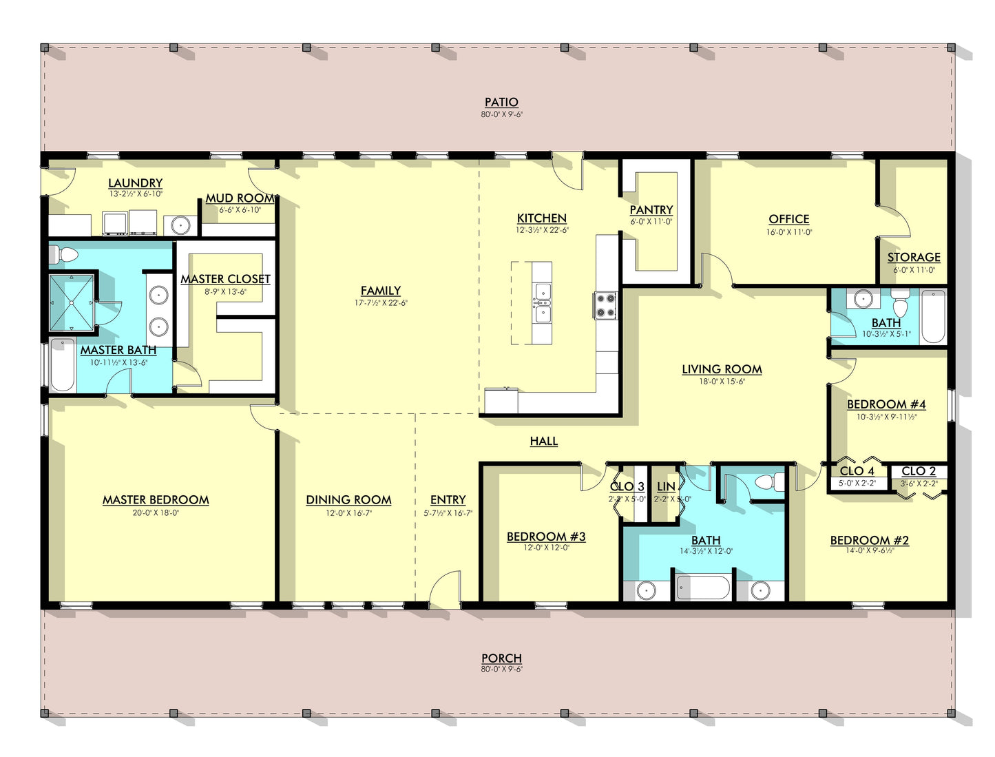 PL-62522 Noah Barndominium House Plan