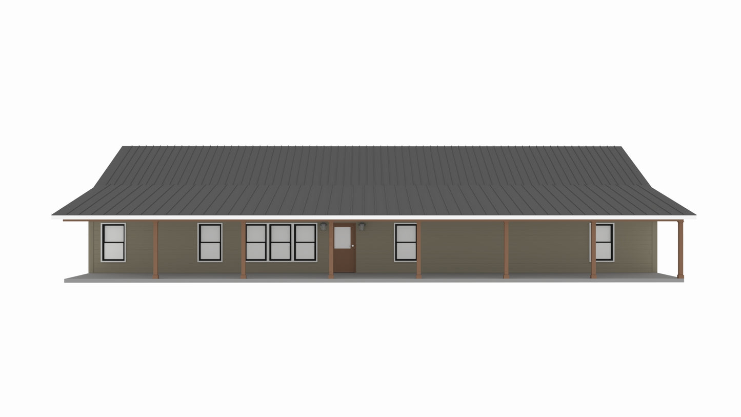 PL-62522 Noah Barndominium House Plan
