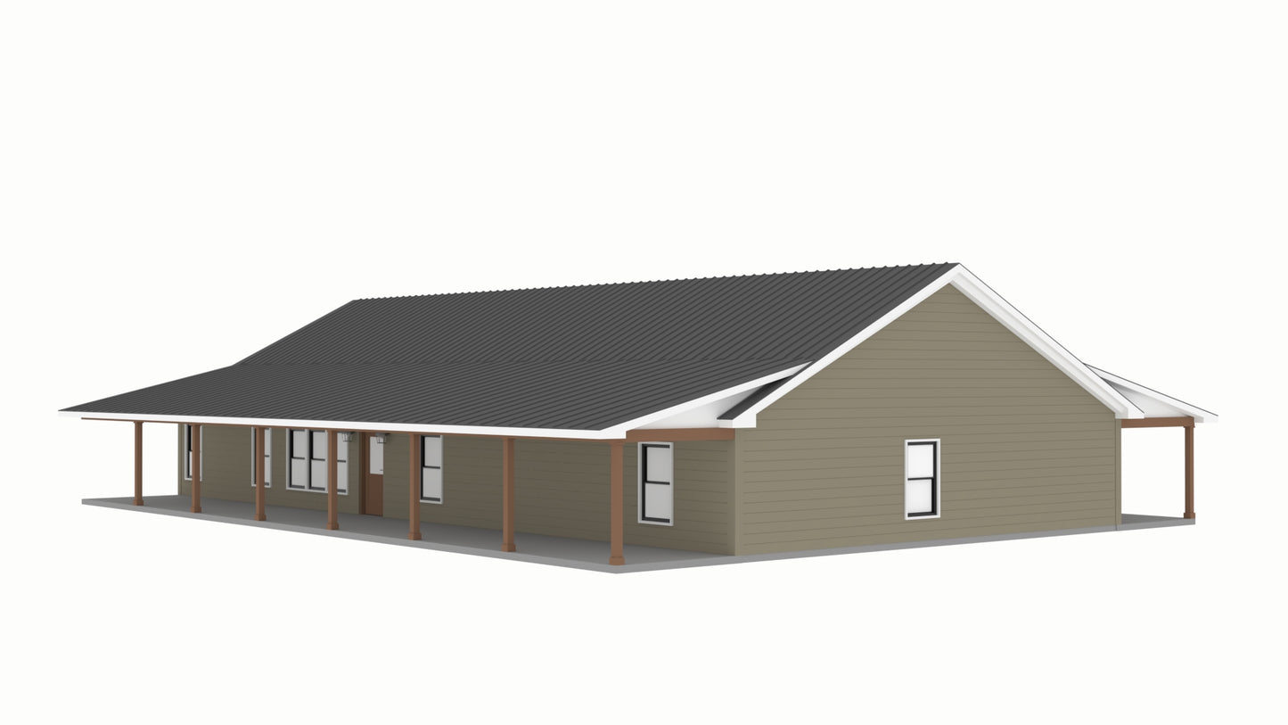 PL-62522 Noah Barndominium House Plan
