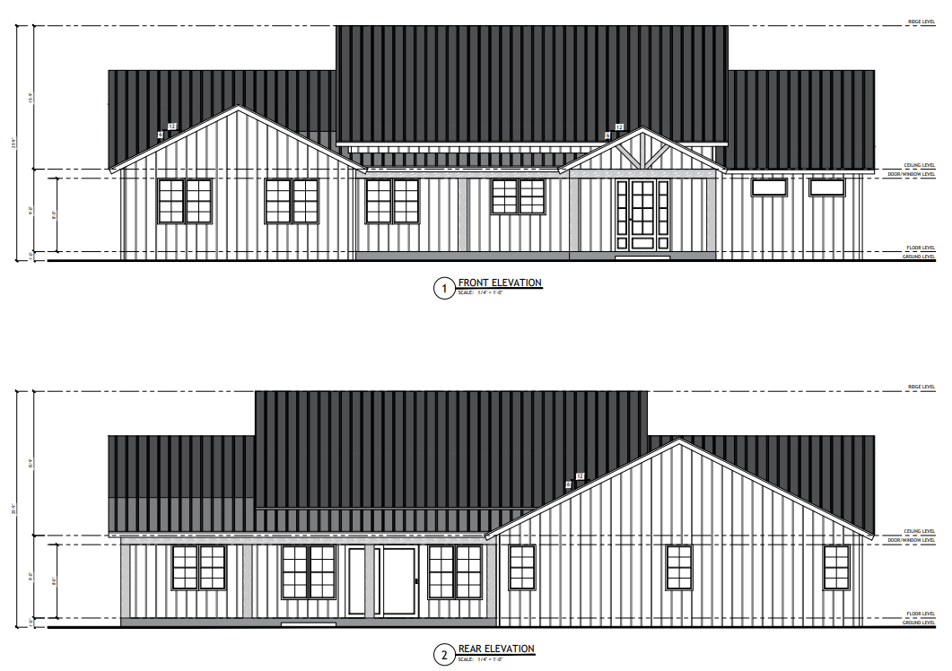 PL-62650 Oakdale Barndominium House Plan