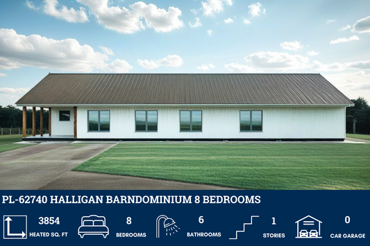 PL-62740 Halligan Barndominium House Plan