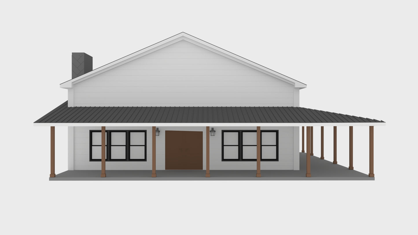 PL-62748 Ainsley Barndominium House Plan