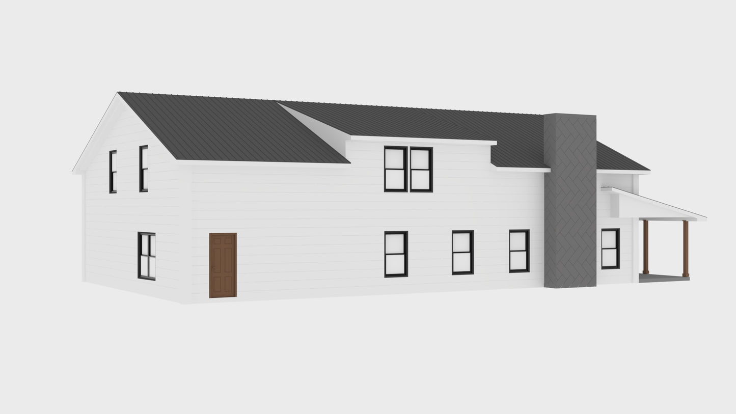 PL-62748 Ainsley Barndominium House Plan