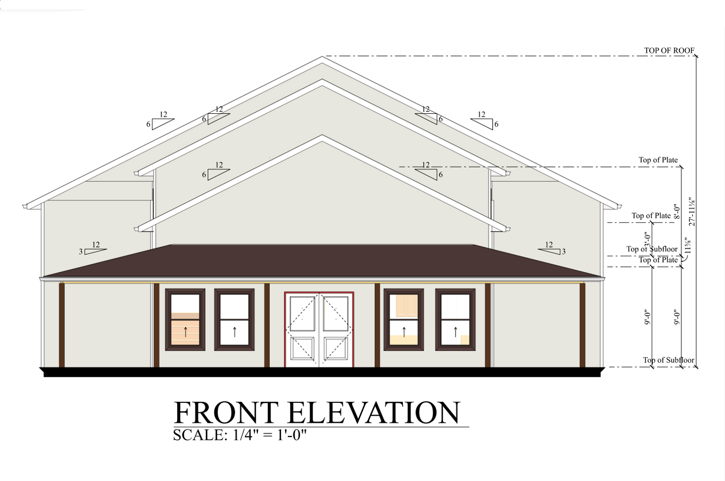 PL-62749 Wellington Barndominium House Plan