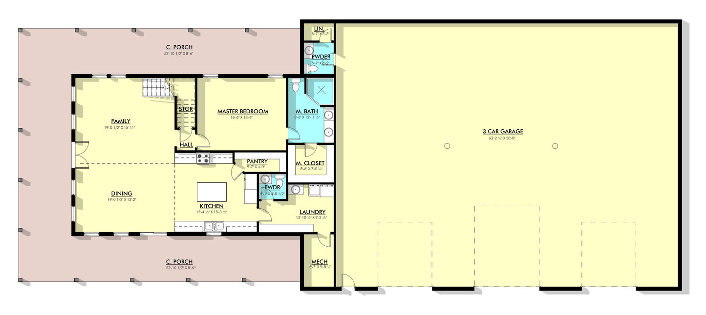 PL-62749 Wellington Barndominium House Plan