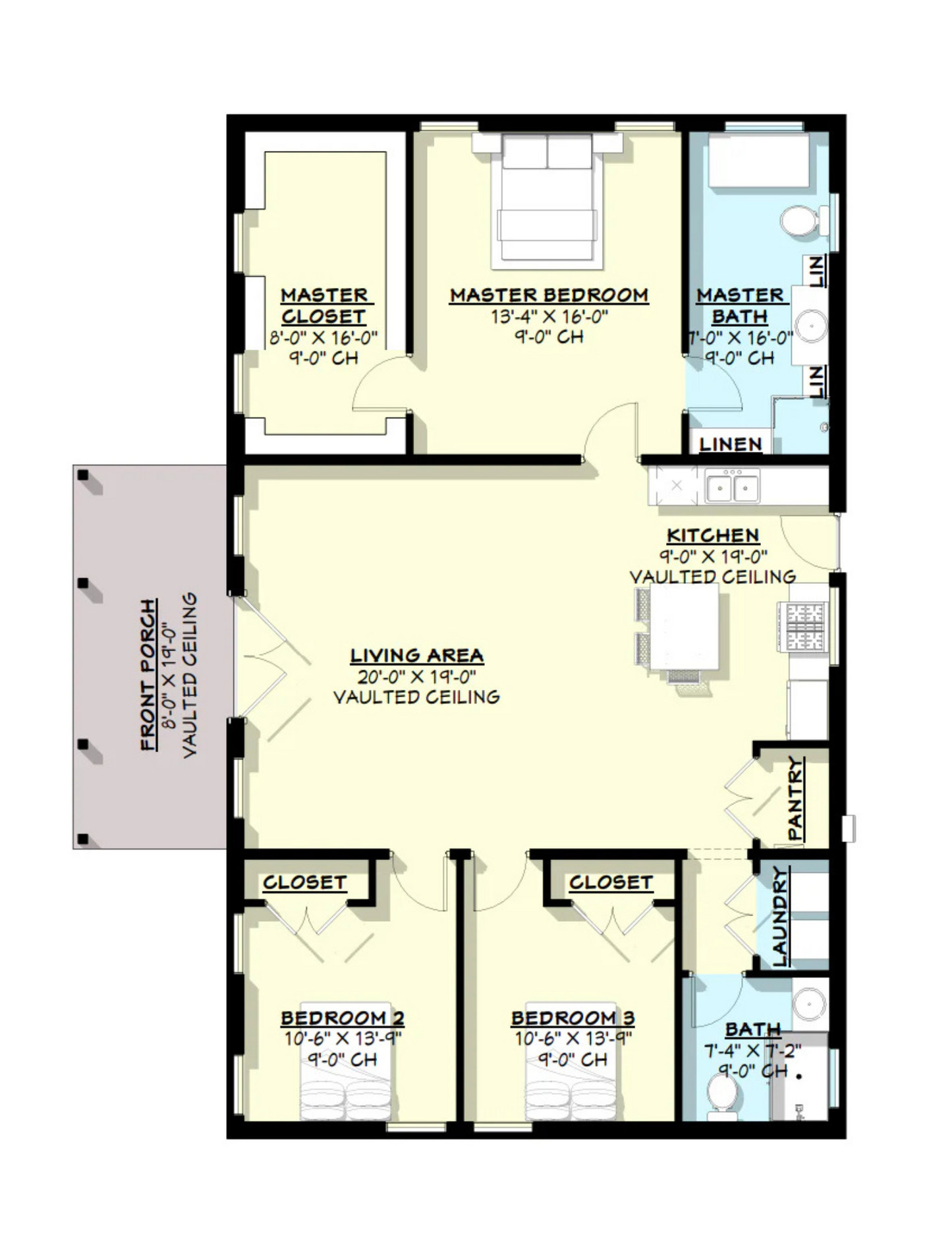 PL-62765 Cornelia Barndominium House Plan