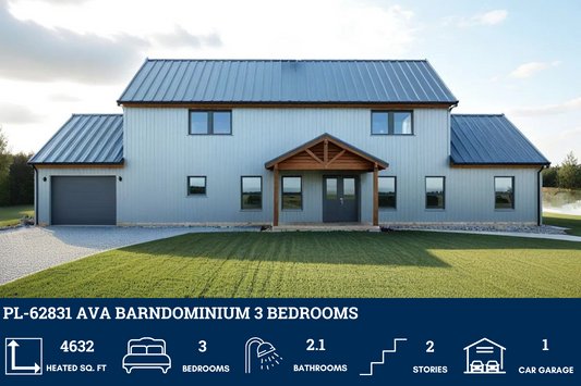 PL-62831 Ava Barndominium House Plan