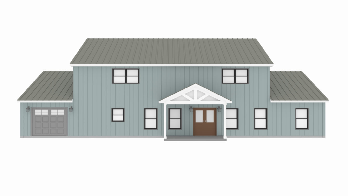 PL-62831 Ava Barndominium House Plan