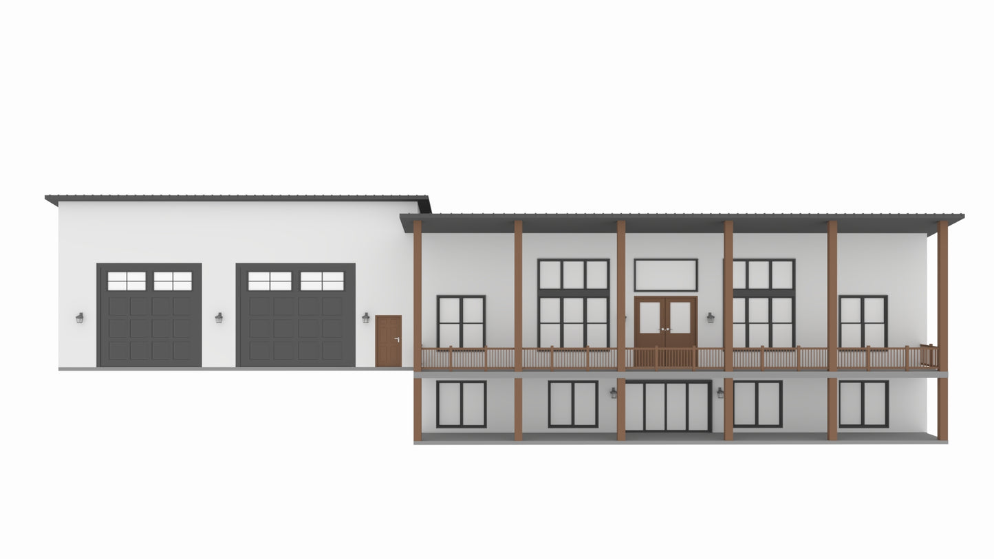 PL-62833 Kingsley Barndominium House Plan