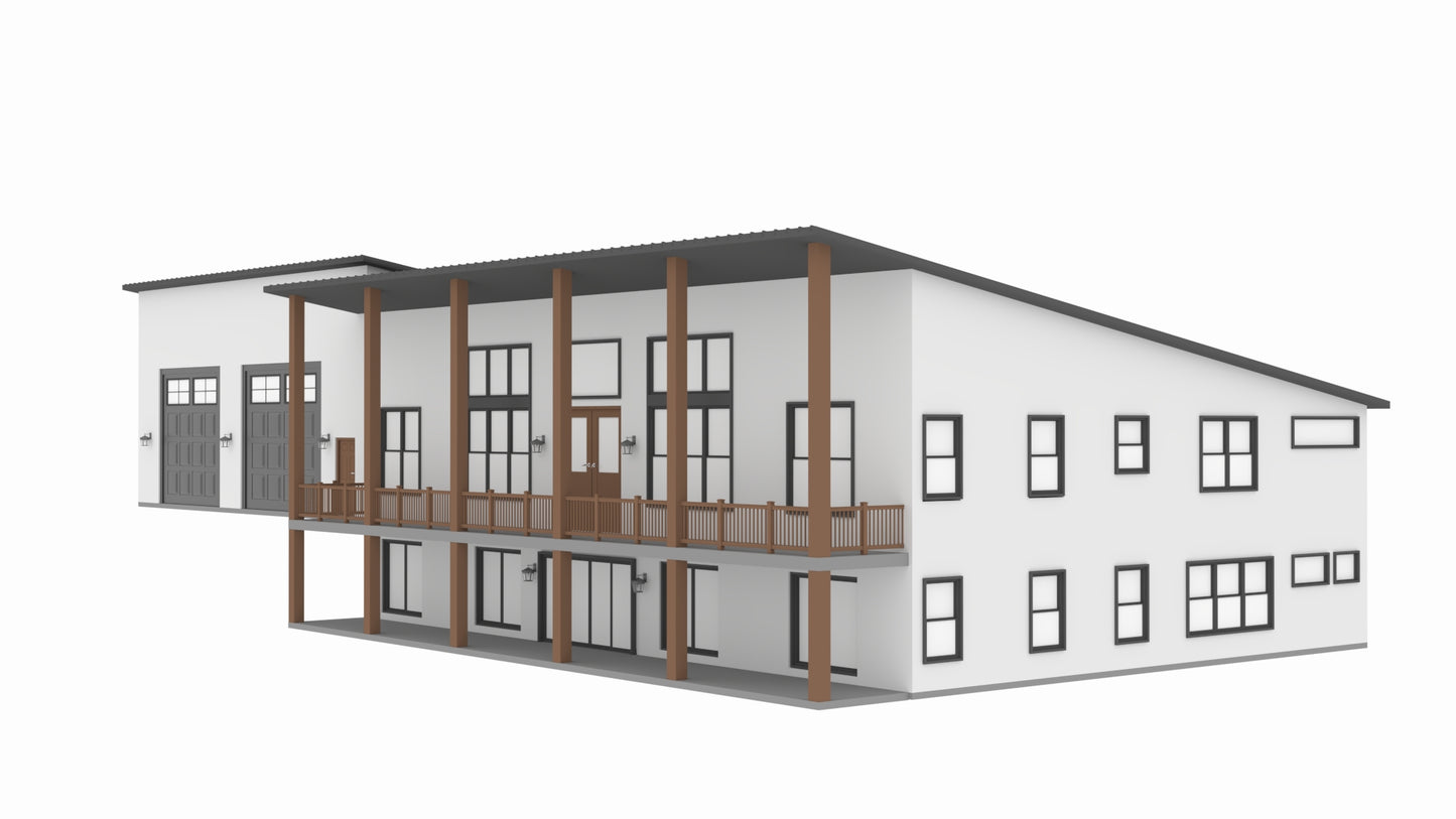 PL-62833 Kingsley Barndominium House Plan