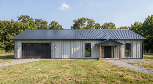 PL-62834 Edison Barndominium House Plan