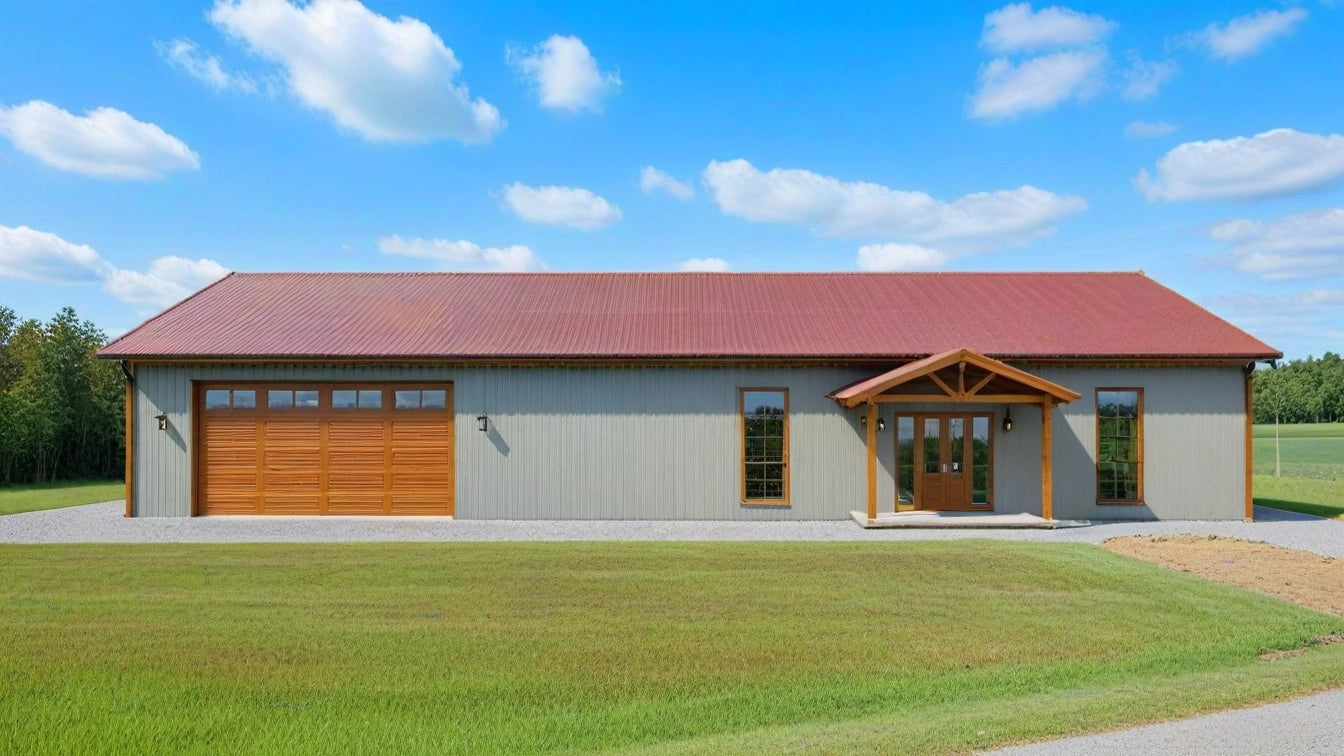 PL-62834 Edison Barndominium House Plan