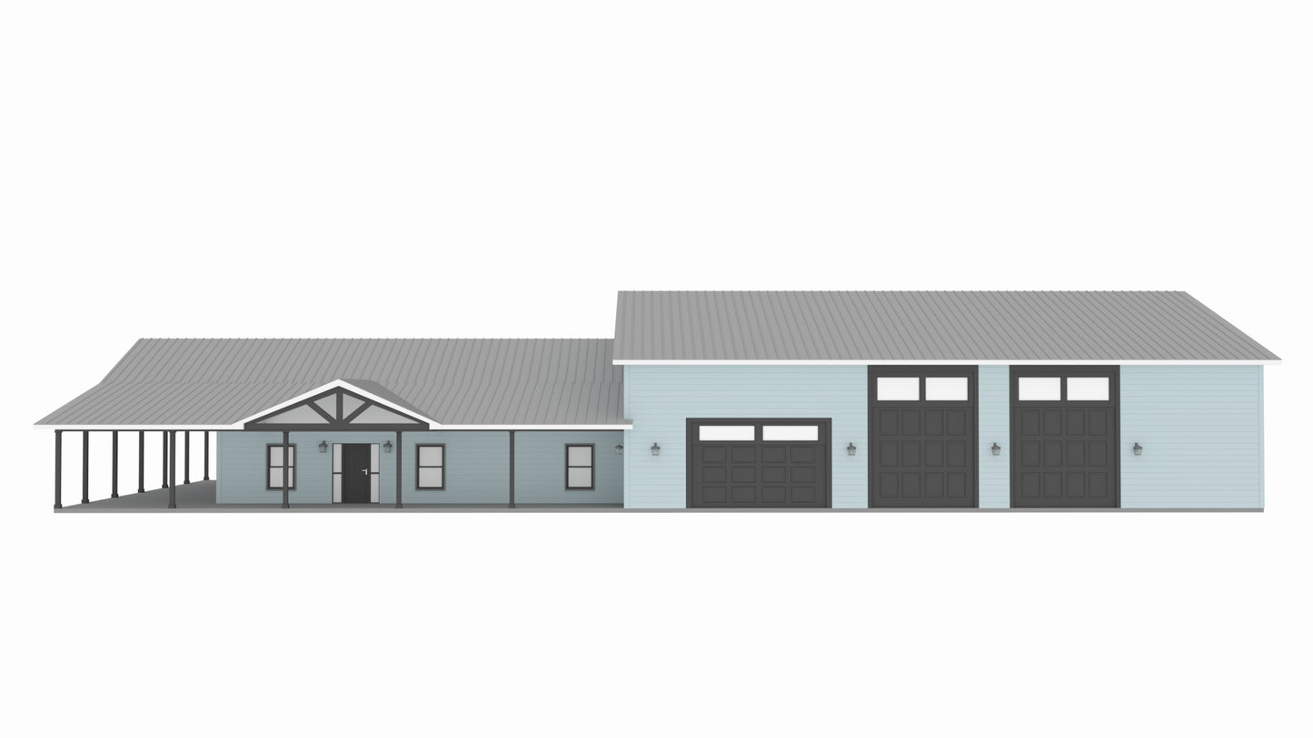 PL-62835 Gail Barndominium House Plan