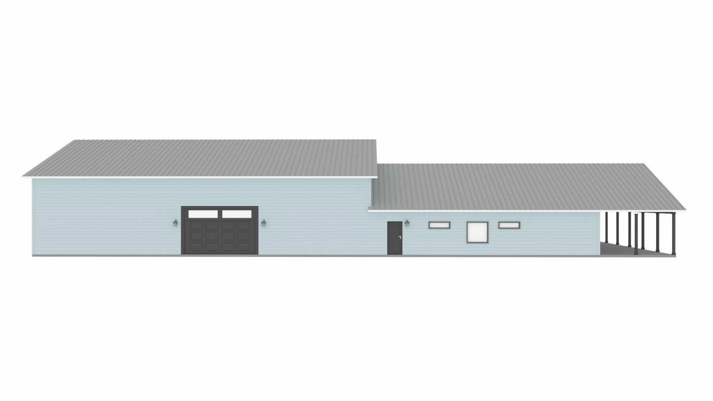 PL-62835 Gail Barndominium House Plan