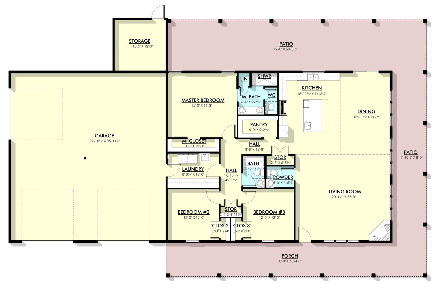 PL-62836 Stanley Barndominium House Plan