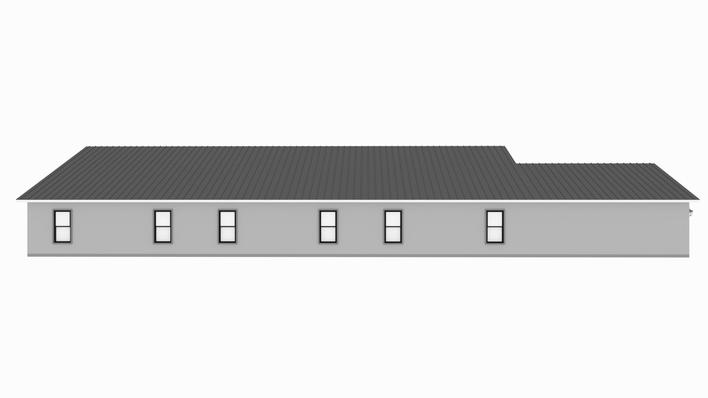 PL-62837 Hawk Barndominium House Plan