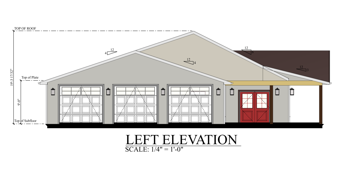 PL-62837 Hawk Barndominium House Plan