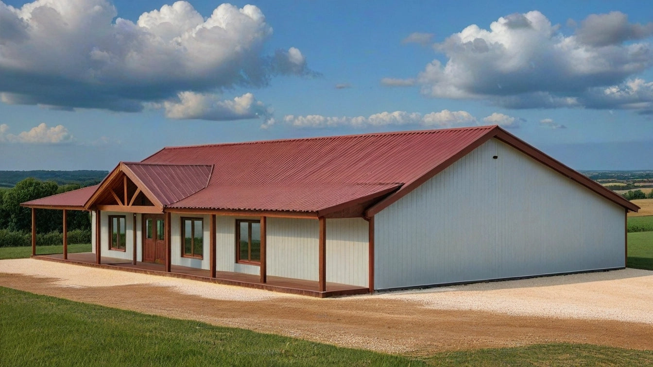 PL-62837 Hawk Barndominium House Plan