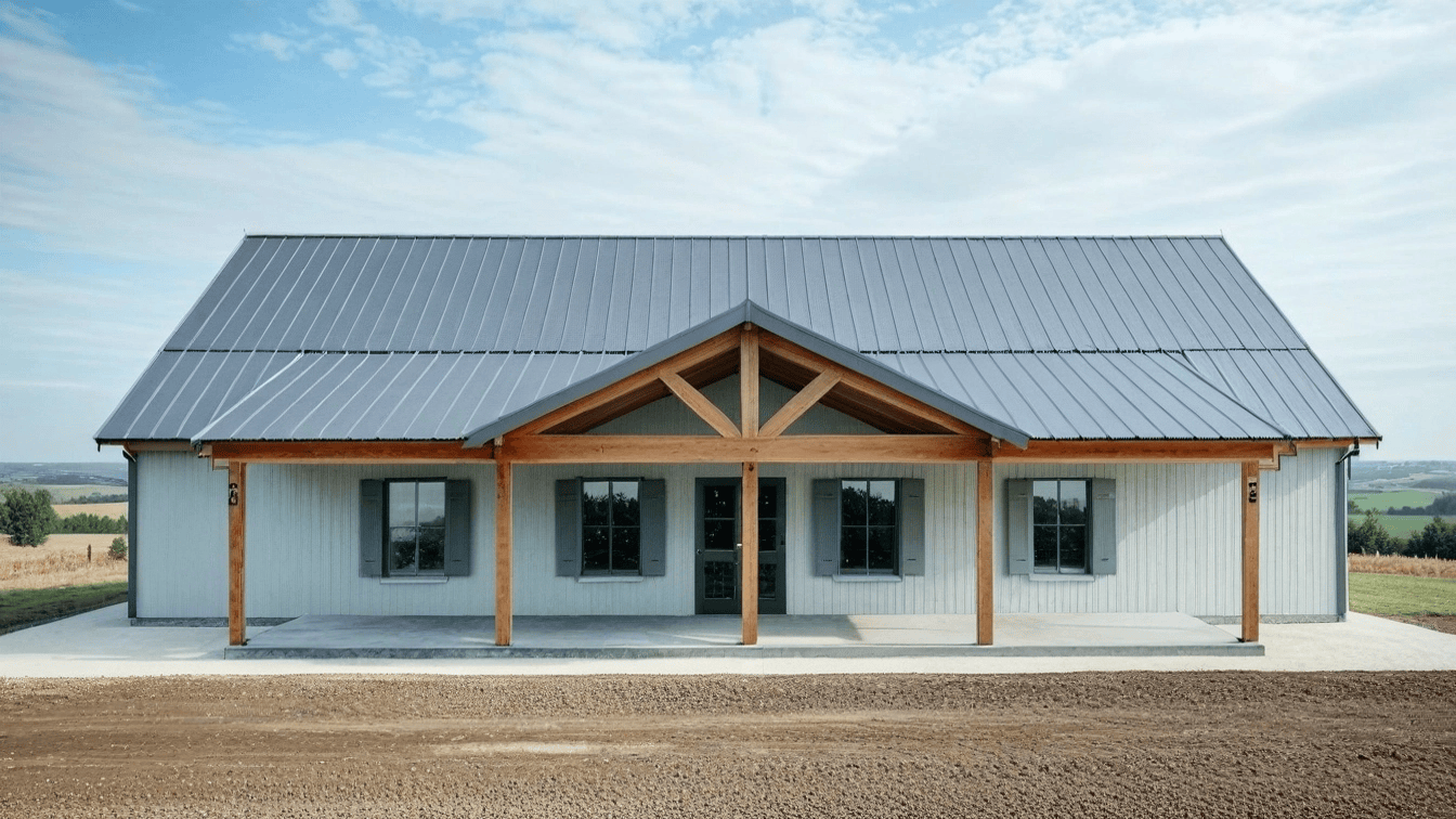 PL-62841 Donnahoe Barndominium House Plan