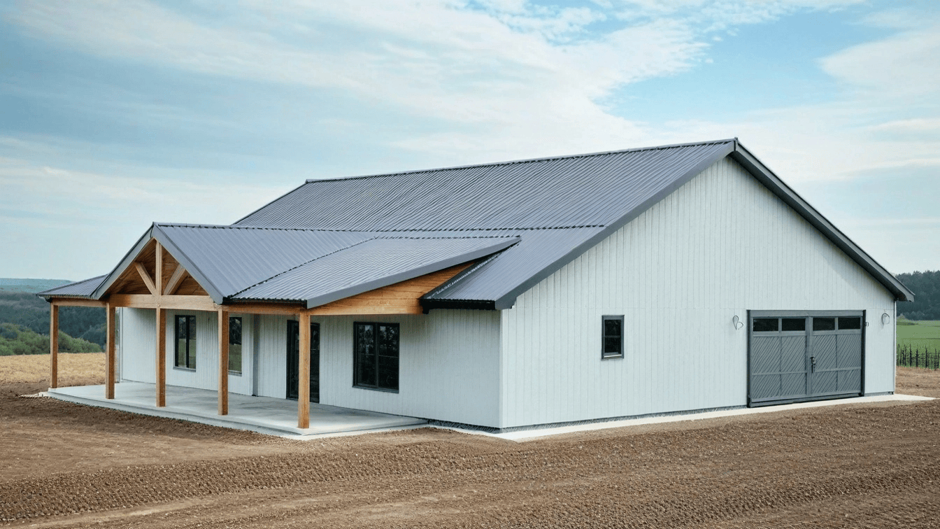 PL-62841 Donnahoe Barndominium House Plan