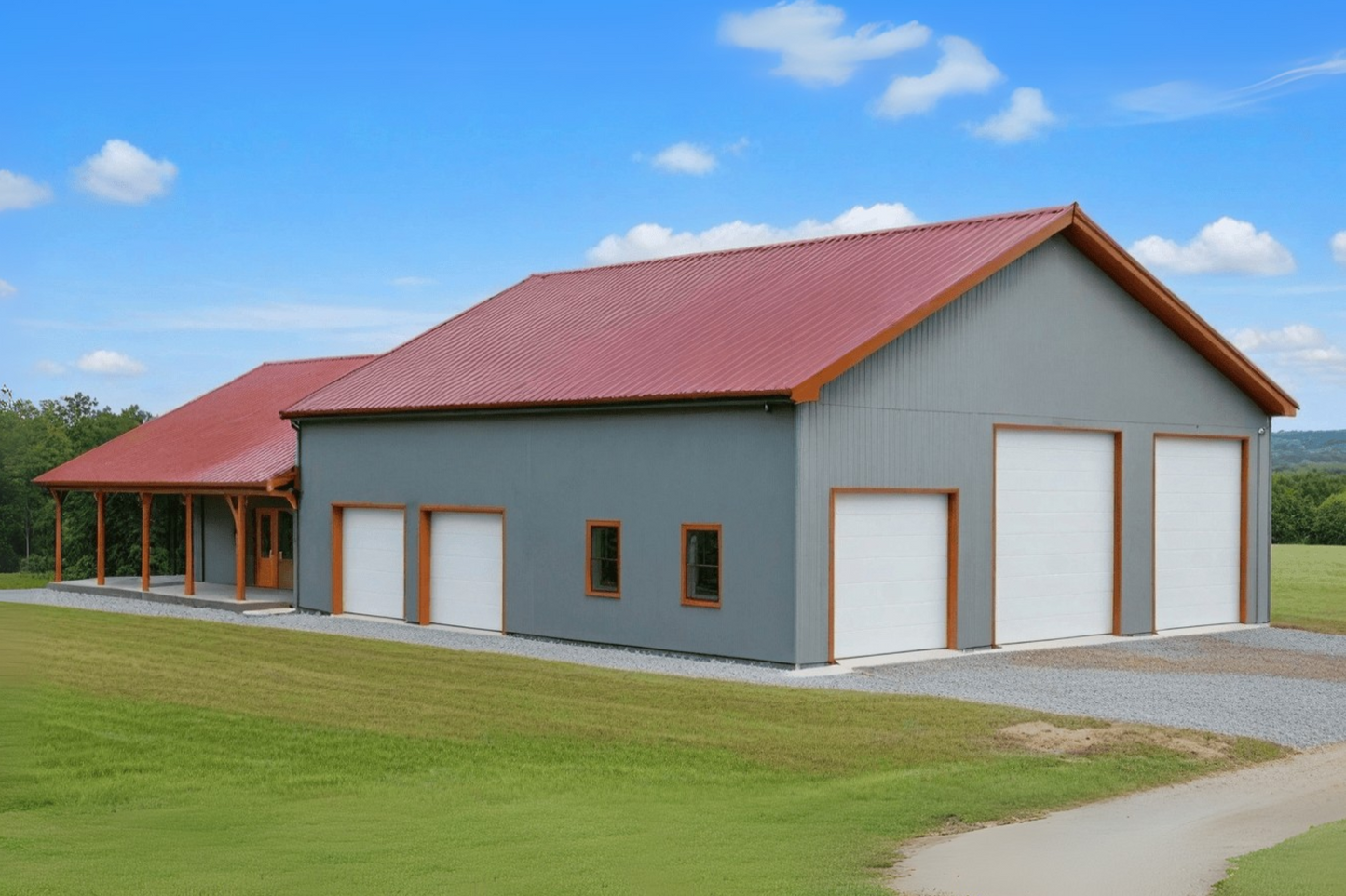 PL-62843 Garst Barndominium House Plan