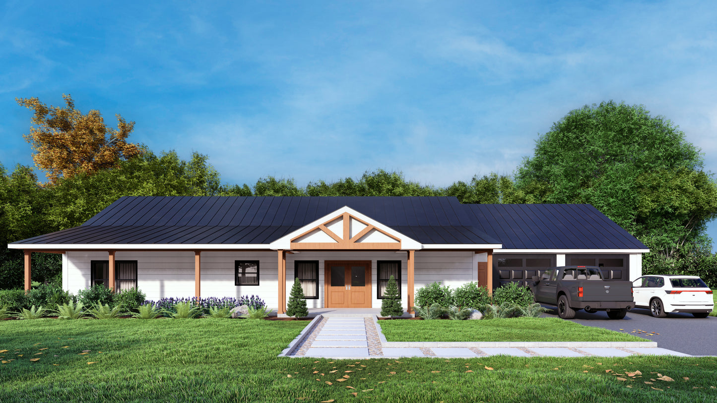 PL-63001 Shayna Barndominium House Plan