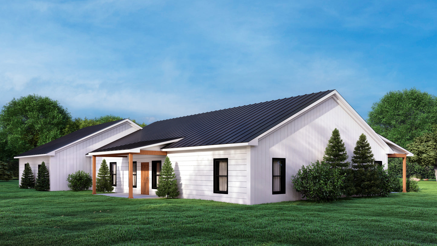PL-63001 Shayna Barndominium House Plan