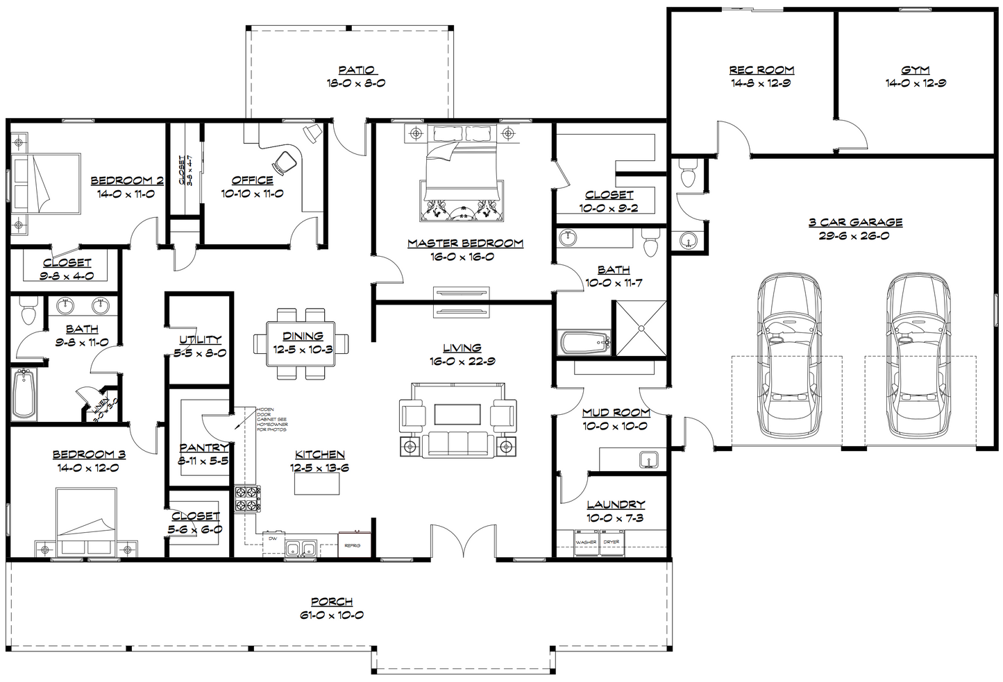 PL-63001 Shayna Barndominium House Plan