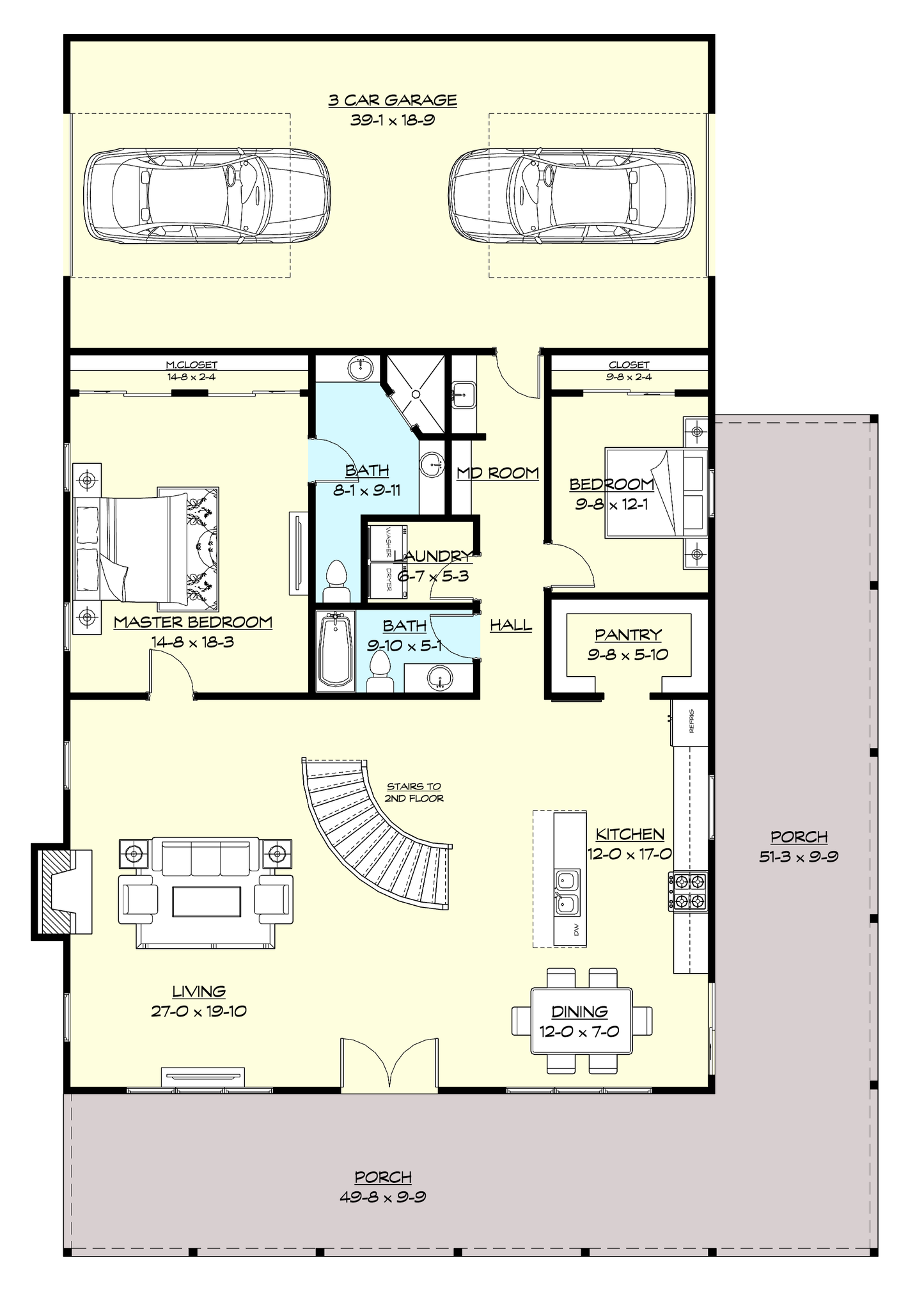 PL-63002 Graham Barndominium House Plan