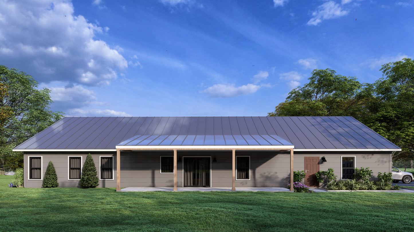 PL-64001 Skipper Barndominium House Plan