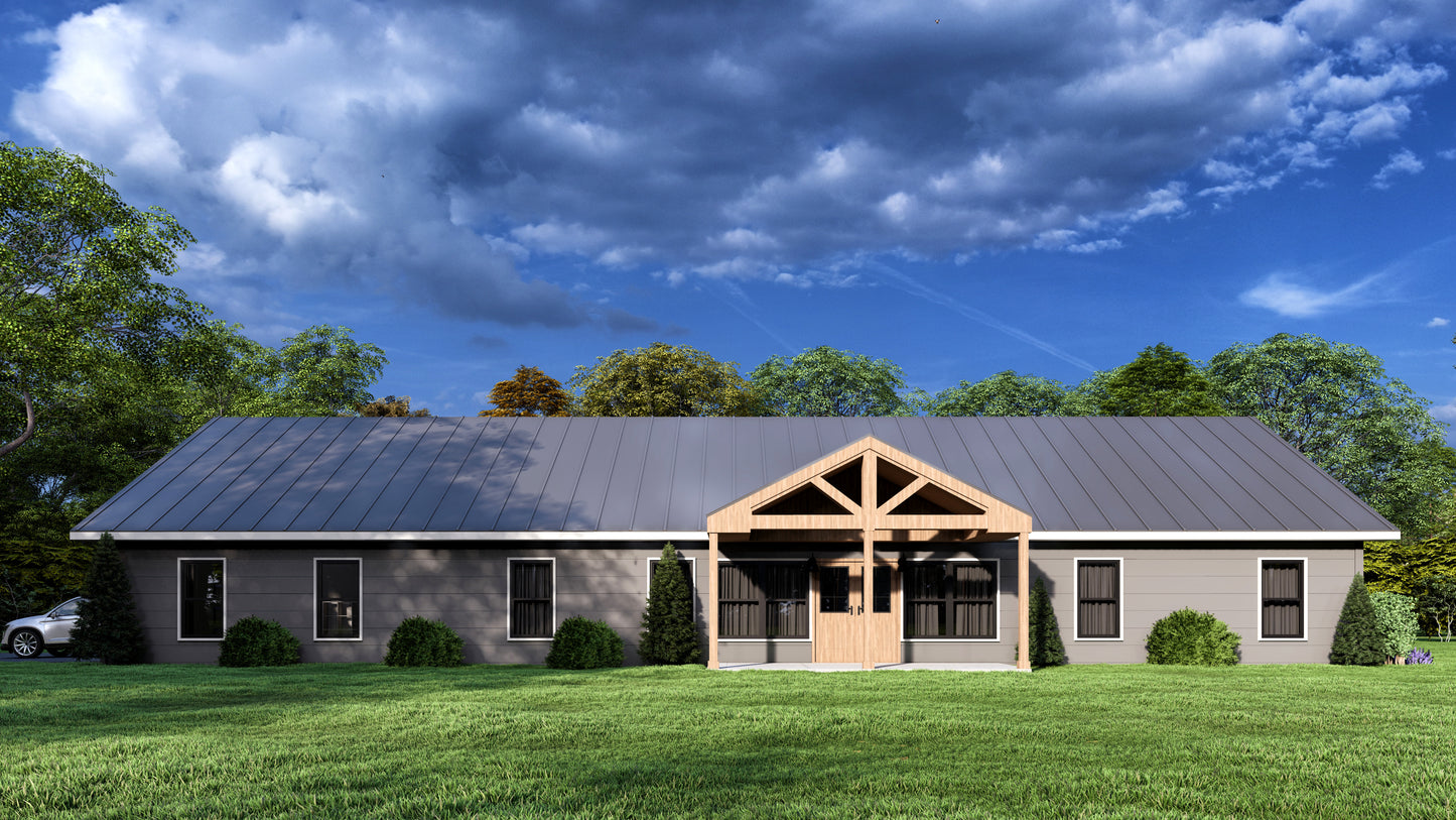 PL-64001 Skipper Barndominium House Plan