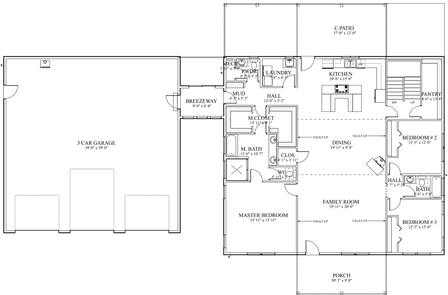 PL-64002 Gillian Barndominium House Plan