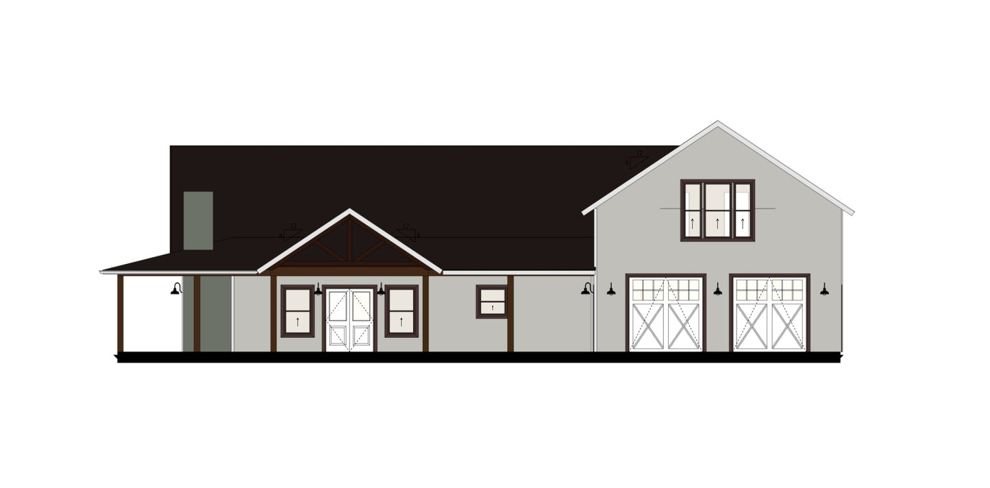 PL-64003 Vivian Barndominium House Plan