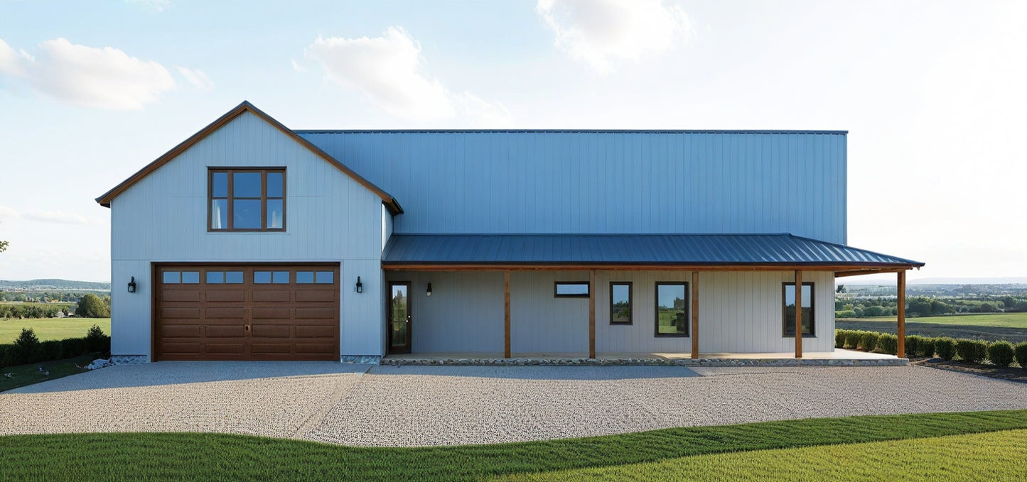 PL-64003 Vivian Barndominium House Plan